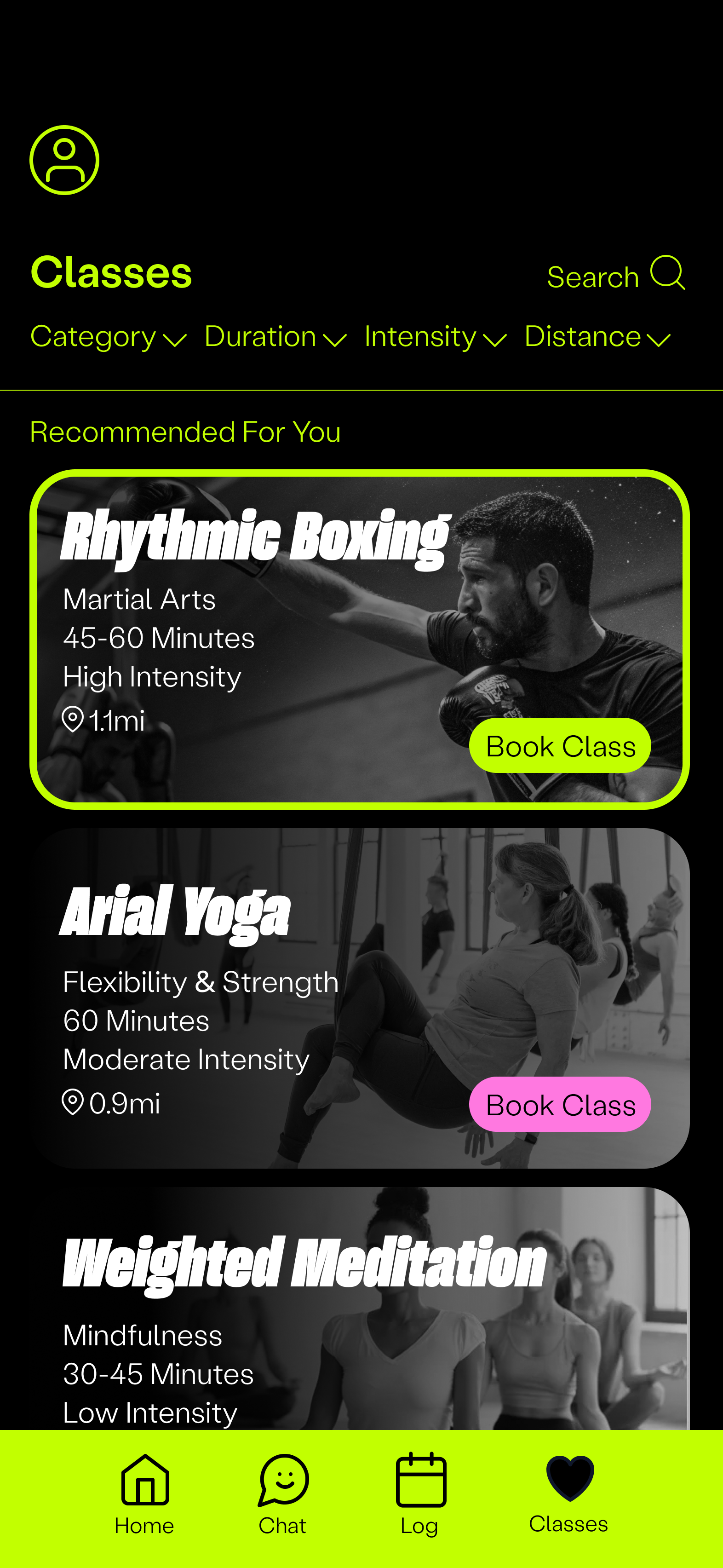 POW! class discovery interface
